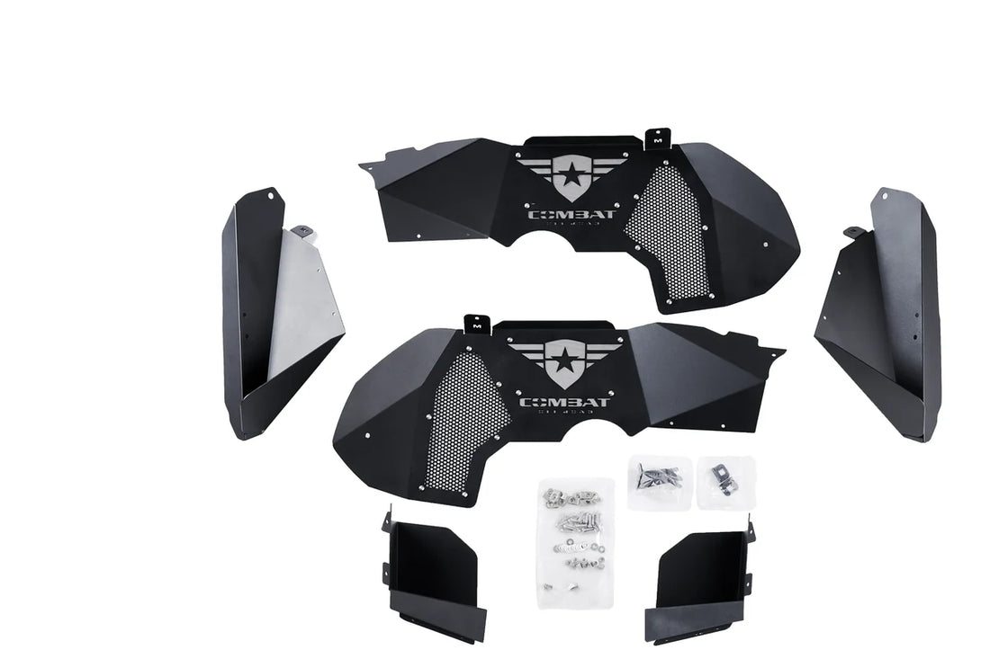Combat Off Road Jeep JT Gladiator Aluminum Inner Fender Liners - Front Pair 35-1066 - Back View