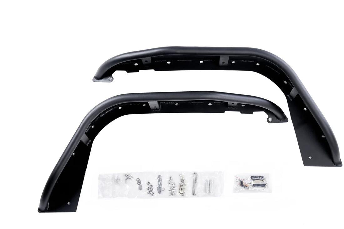 Combat Off Road Jeep JT Gladiator Black Aluminum Fenders - Front Pair 35-1076 - Back View