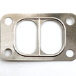 Load image into Gallery viewer, Cometic .016in Stainless T3 Divided Turbo Inlet Flange Gasket