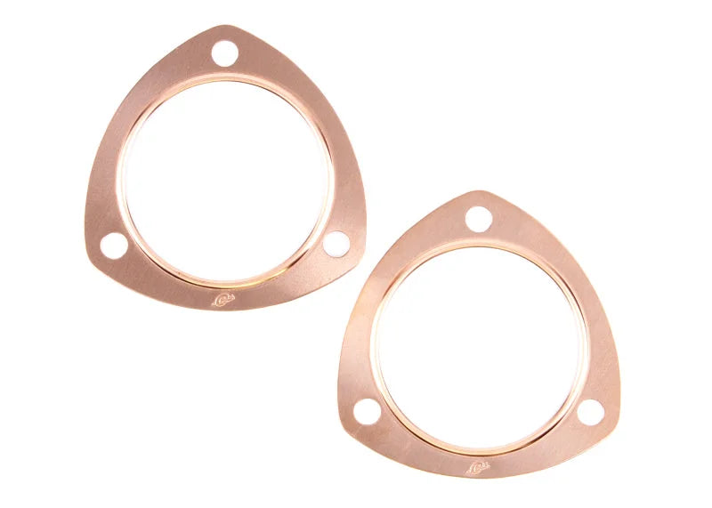 Cometic 3.0in Copper Header Collector - .043in DIA Port/3.875 Bolt Circle - Side View