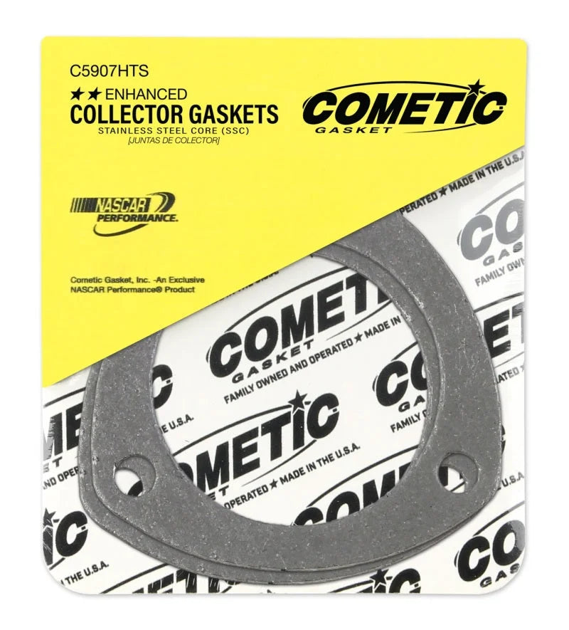 Cometic 3.0in HTS Header Collector Gasket Set - .060in DIA Port/3.875 Bolt Circle - Side View