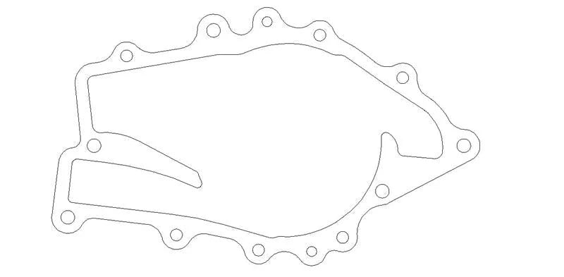 Cometic Buick Big Block V8 .031in Fiber Water Pump Gasket - Side View