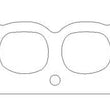 Load image into Gallery viewer, Cometic Chevy Gen1 Small Block V8 .064in ArmorCore Exhaust Manifold Gasket Set-Brodix GB 2000 Heads - Back View