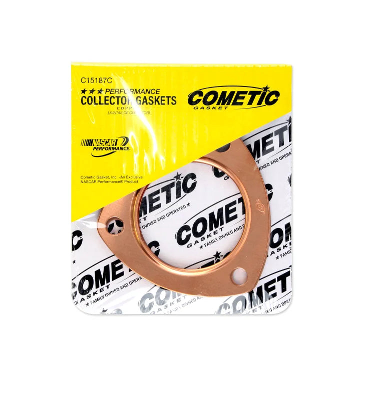 Cometic Exhaust Header Collector Gasket .043in Copper-2.5in Diameter Port-3.5in Bolt Circle-Set - Main Product View
