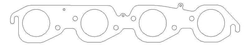 Cometic GM BBC 2.250in Round Port - 030in MLS Exhaust Gasket - Main Product View