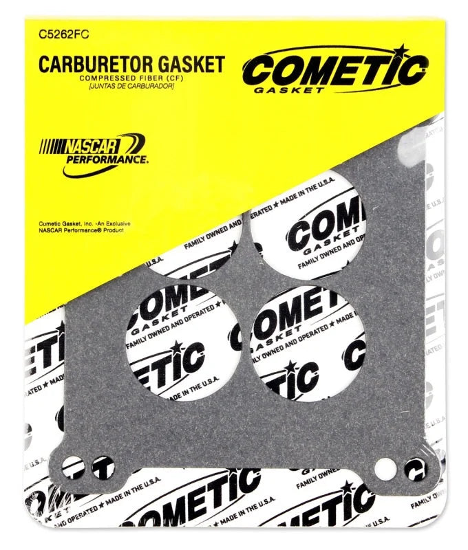 Cometic Holley 4 BBL .060in Fiber Carburetor Mounting Gasket - 4 Hole - 1.750in Holes - Back View