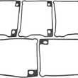 Load image into Gallery viewer, Cometic Lower Rocker Box Rubber Gasket C9282 - Main Product View