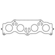 Load image into Gallery viewer, Cometic Scion 2AZFE 2.4L 01-UP Exhaust .030 inch MLS Head Gasket 1.890 inch Round Port - Side View