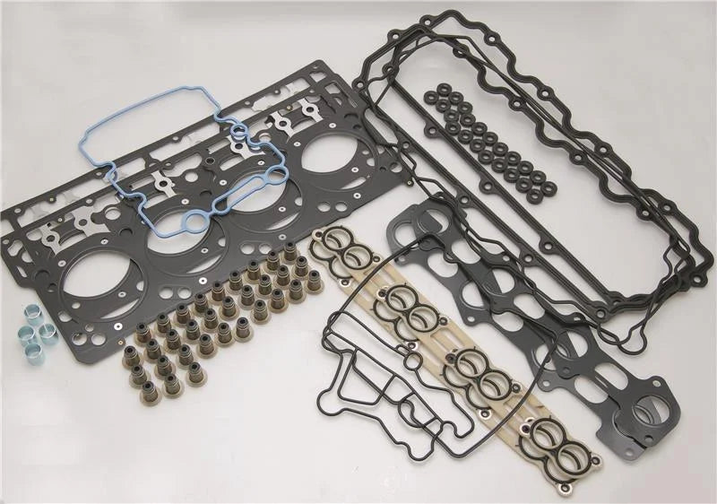 Cometic Street Pro 07-08 Ford 6.0L Powerstroke w/ 20mm Dowels 96mm Bore Top end Gasket Kit - Installation View
