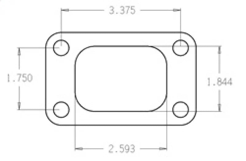 Cometic Turbo FLG T3/T4 Turbine Inlet Exhaust Gasket - Detail View