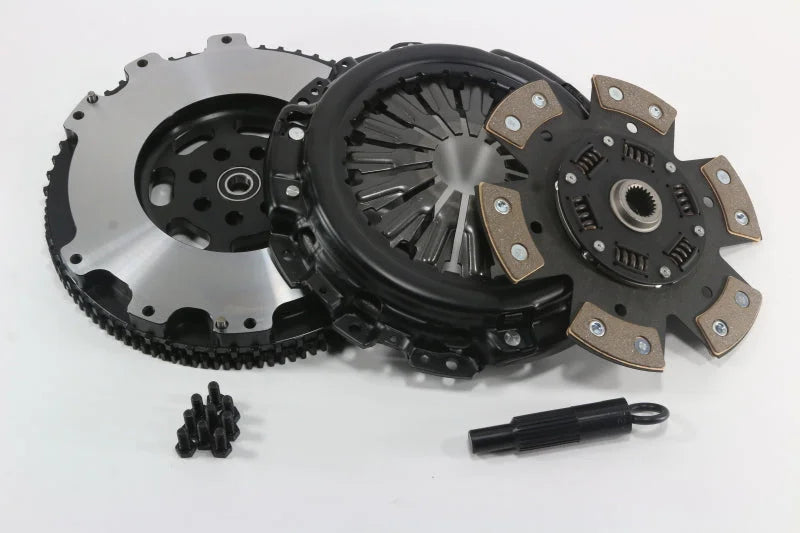 Competition Clutch 10-14 Genesis Turbo Stage 4 - 6 Pad Ceramic Clutch Kit w/Steel FW - Main Product View