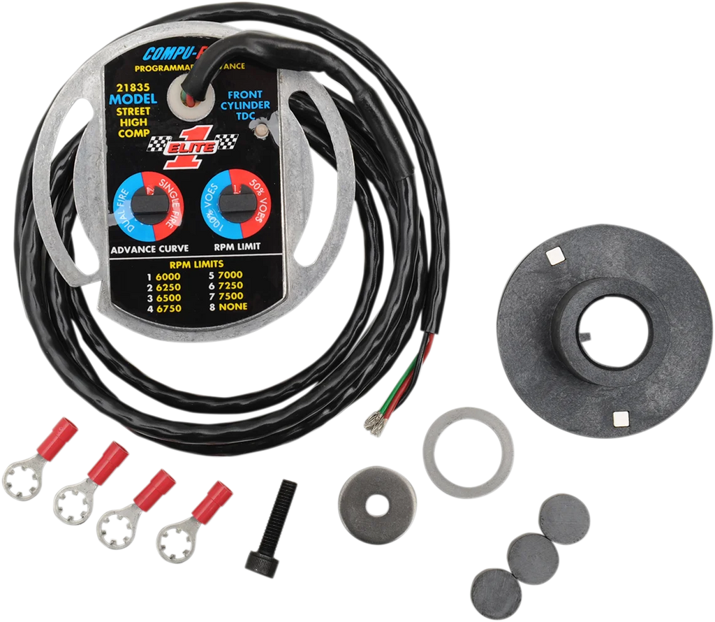 Compu-Fire Elite 1 Ignition Module - Harley Davidson 20600 - Side View