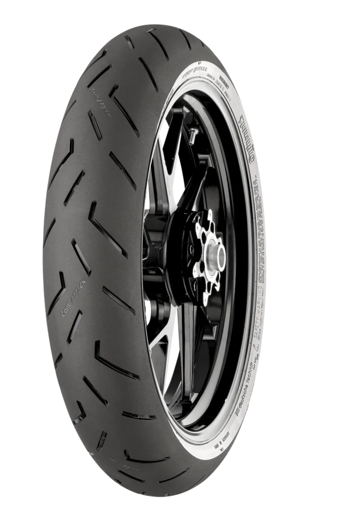 Continental ContiSportAttack 4C - 120/70 ZR17 M/C 58(W) TL Front - Side View