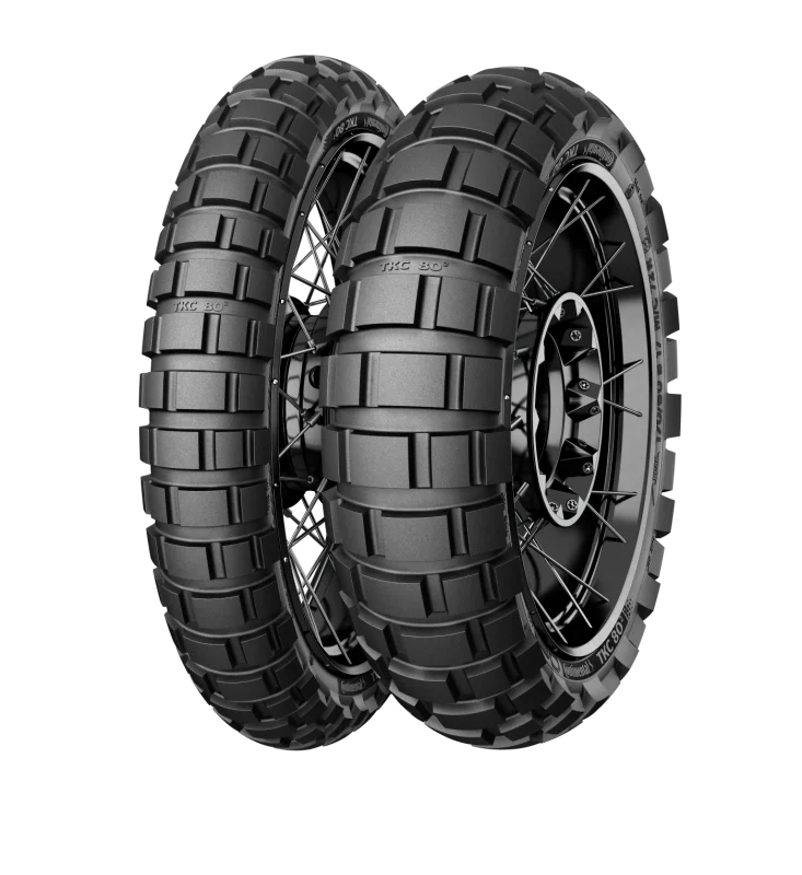 Continental TKC 80-2 M+S - 110/80B19 M/C 59Q TL Front - Side View