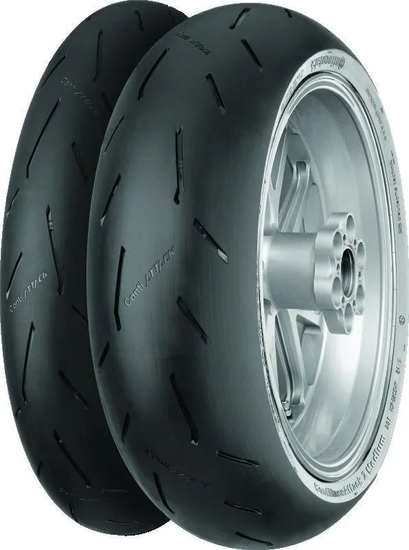 Continental Tire ContiRaceAttack 2 Medium - 120/70 ZR17 M/C 58W TL Front - Side View