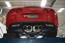 Load image into Gallery viewer, Corsa 06-13 Chevy Corvette C6 Z06 7.0L / 09-13 ZR1 6.2L Polished AxleBack Exhaust w/4.5in Twin Tips - Back View