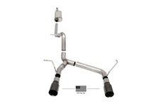 Load image into Gallery viewer, Corsa 07-18 Jeep Wrangler JKU 3.6L/3.8L 2.75in Sport Cat-Back Exhaust w/ 4in American Flag BlacTips - Main Product View
