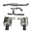Load image into Gallery viewer, Corsa 08-10 Subaru Impreza WRX Sedan 2.5L Turbo Manual 3in Sport Cat-Back Exhaust w/4in Blac - Main Product View