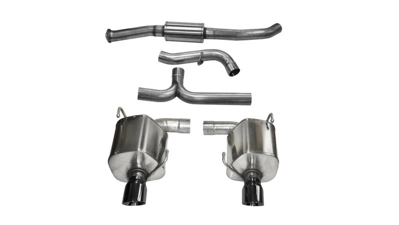 Corsa 08-10 Subaru Impreza WRX Sedan 2.5L Turbo Manual 3in Sport Cat-Back Exhaust w/4in Blac - Main Product View
