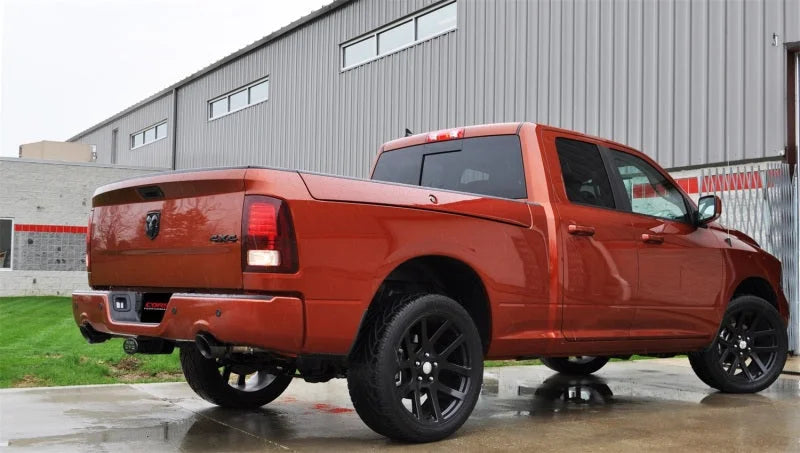 Corsa 09-18 Dodge Ram 1500 4.7L/5.7L V8 Quad/Crew Cab/Short Bed Black Dual Rear Exit Cat-Back Exhaus - Side View