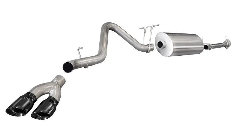 Corsa 11-12 Chevrolet Silverado Crew Cab/Std. Bed 2500 6.0L V8 Black Sport Cat-Back Exhaust - Main Product View