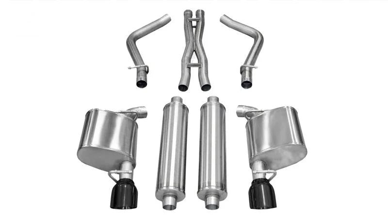 Corsa 11-14 Chrysler 300 R/T 5.7L V8 Black Sport Cat-Back Exhaust - Main Product View
