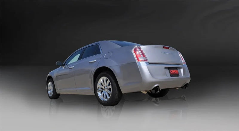 Corsa 11-14 Chrysler 300 R/T 5.7L V8 Black Sport Cat-Back Exhaust - Side View