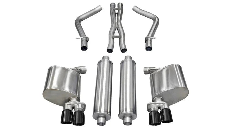 Corsa 11-14 Dodge Charger R/T 5.7L V8 Black Sport Cat-Back Exhaust - Main Product View