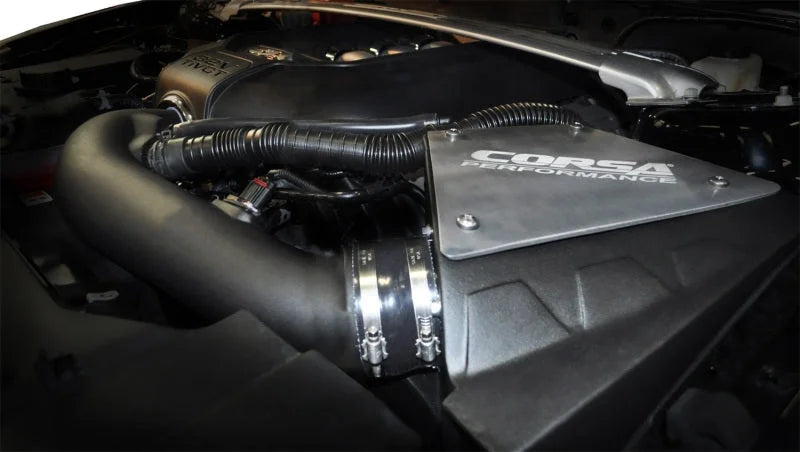 Corsa 11-14 Ford Mustang GT 5.0L V8 Air Intake - Side View