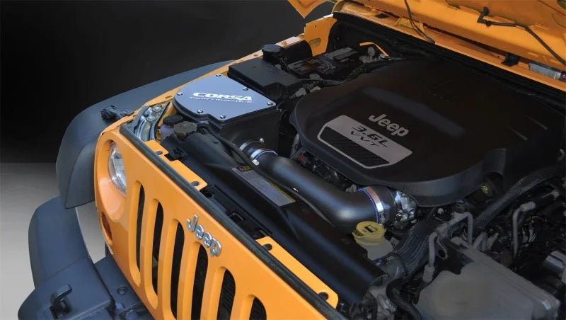 Corsa 12-13 Jeep Wrangler JK 3.6L V6 Air Intake - Side View