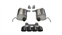 Load image into Gallery viewer, Corsa 14-19 Chevy Corvette C7 Coupe 6.2L V8 AT/MT 2.75in Valve-Back Dual Rear Exit Black Xtreme Exht - Main Product View