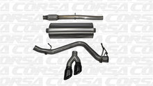 Load image into Gallery viewer, Corsa 14-19 GMC Sierra/Chevy Silv 1500 Crew Cab/Std. Bed 5.3L V8 Black Sport Single Side CB Exhaust - Main Product View