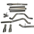 Load image into Gallery viewer, Corsa 14-19 GMC Sierra/Chevy Silv 1500 Crew Cab/Std. Bed 5.3L V8 Polished Sport Dual Rear CB Exhaust - Main Product View