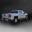 Load image into Gallery viewer, Corsa 14-19 GMC Sierra/Chevy Silv 1500 Crew Cab/Std. Bed 5.3L V8 Polished Sport Dual Rear CB Exhaust - Side View