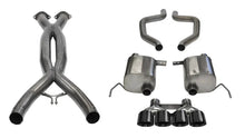 Load image into Gallery viewer, Corsa 15-19 Chevy Corvette Z06 3in Cat Back Exhaust Black Pro-Series Quad 4.5in Tip (Xtreme - Main Product View