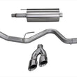 Load image into Gallery viewer, Corsa 15-20 Ford F-150 5.0L V8 (Super Crew Cab) Polished Sport Single Side Dual 4in Tips CB Exhaust - Main Product View