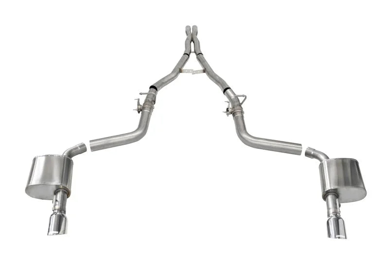Corsa 15-23 Charger SRT/Hellcat/Redeye 2.75in Valved Catback Dual Rear Exit w/ Single 4.5inPol Tips - Main Product View