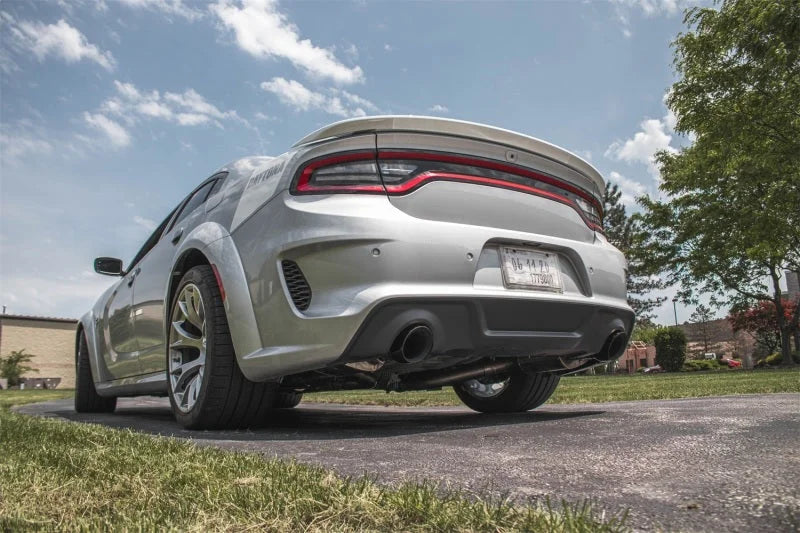 Corsa 15-23 Charger SRT/Hellcat/Redeye 2.75in Valved Catback Dual Rear Exit w/ Single 4.5inPol Tips - Back View