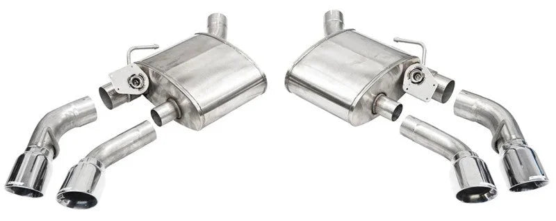 Corsa 16-24 Chevrolet Camaro SS/ZL1 6.2L V8 Polished Xtreme Axle-Back Exhaust (w/ Factory NPP Valve) - Side View