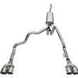 Load image into Gallery viewer, Corsa 19-23 Chevrolet Silverado 1500 Cat-Back Dual Rear Exit with Twin 4in Polished Pro-Series Tips - Main Product View