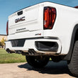 Load image into Gallery viewer, Corsa 19-25 GMC Sierra 1500 Cat-Back Dual Rear Exit with Twin 4in Black Powder Coat Pro-Series Tips - Detail View