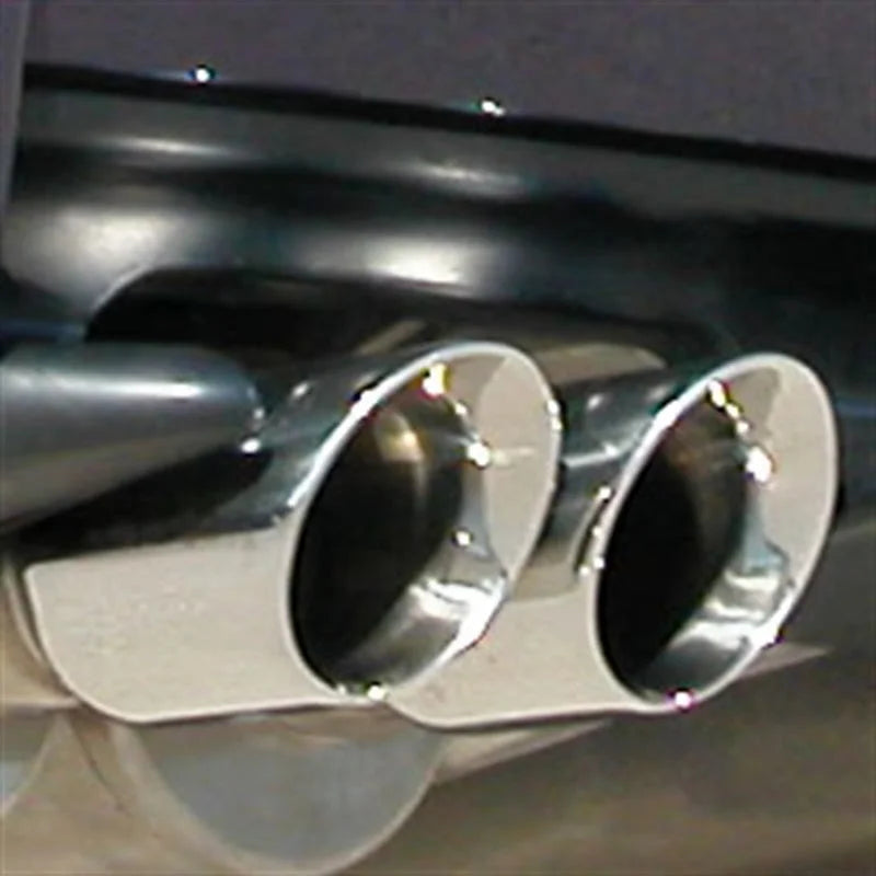 Corsa 1992-1999 BMW 325i/is Coupe E36 Polished Sport Cat-Back Exhaust - Side View
