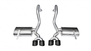 Corsa 1997-2004 Chevrolet Corvette C5 Z06 5.7L V8 Black Xtreme Axle-Back Exhaust - Main Product View