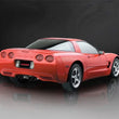 Load image into Gallery viewer, Corsa 1997-2004 Chevrolet Corvette C5 Z06 5.7L V8 Black Xtreme Axle-Back Exhaust - Side View