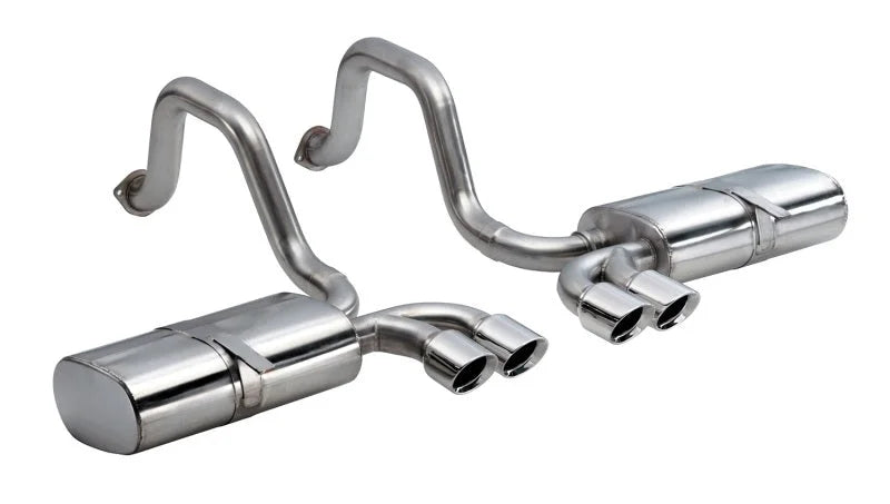 Corsa 1997-2004 Chevrolet Corvette C5 Z06 5.7L V8 Polished Sport Axle-Back Exhaust - Main Product View