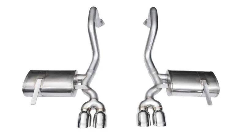 Corsa 1997-2004 Chevrolet Corvette C5 Z06 5.7L V8 Polished Xtreme Axle-Back Exhaust - Main Product View