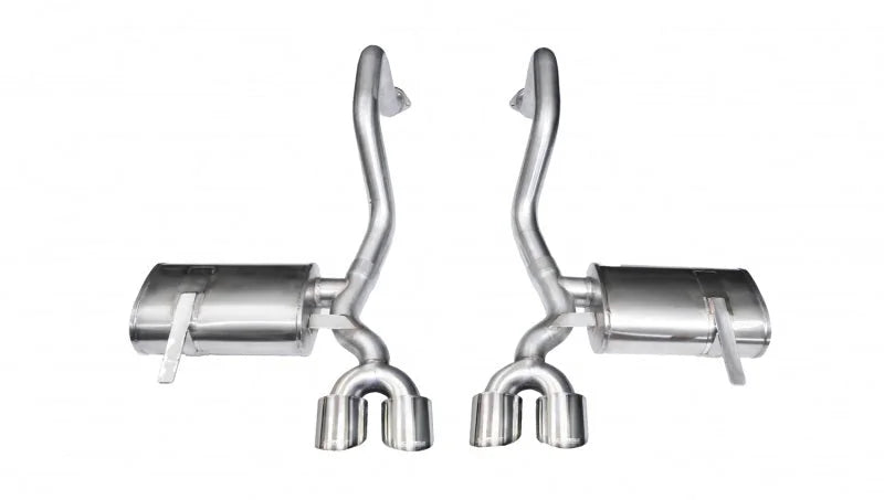 Corsa 1997-2004 Chevrolet Corvette C5 Z06 5.7L V8 Polished Xtreme Axle-Back Exhaust - Main Product View