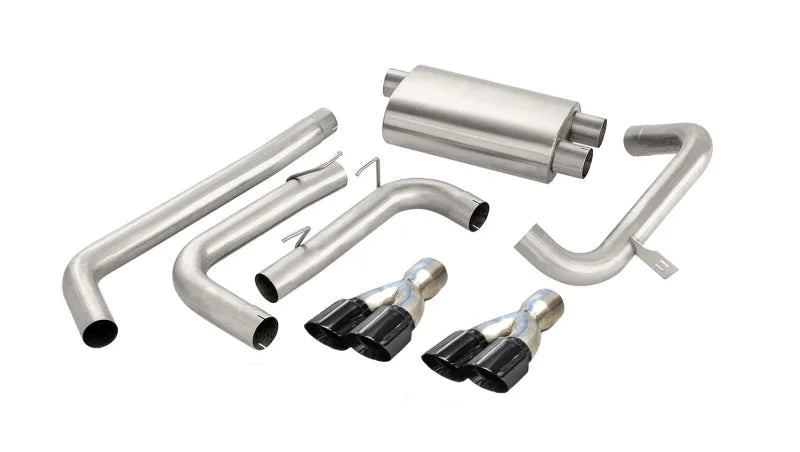 Corsa 1998-2002 Chevrolet Camaro Convertible Z28 5.7L V8 LS1 Black Tip Sport Cat-Back Exhaust - Main Product View
