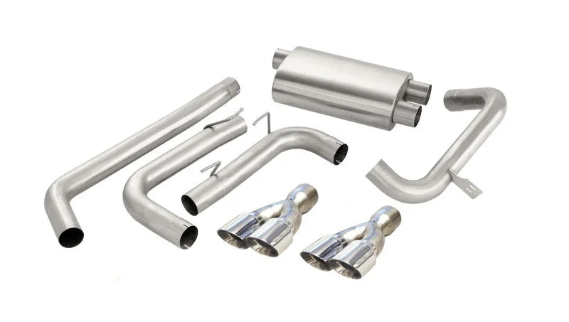 Corsa 1998-2002 Chevrolet Camaro Convertible Z28 5.7L V8 LS1 Polished Sport Cat-Back Exhaust - Main Product View