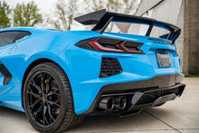 Load image into Gallery viewer, Corsa 20-25 Chevrolet Corvette C8 RWD 3in Valved Cat-Back w/AFM w/4.5in Carbon Fiber Black PVD Tips - Side View
